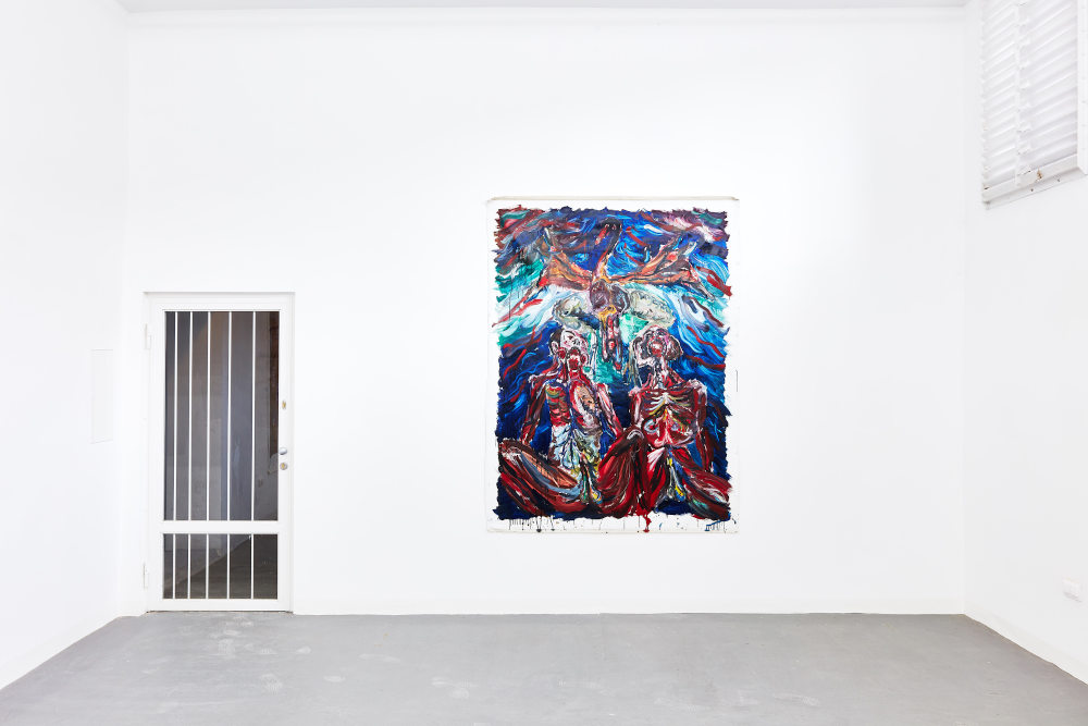 „A bika csókja” című kiállítás enteriőrje  Fotó: Biró Dávid